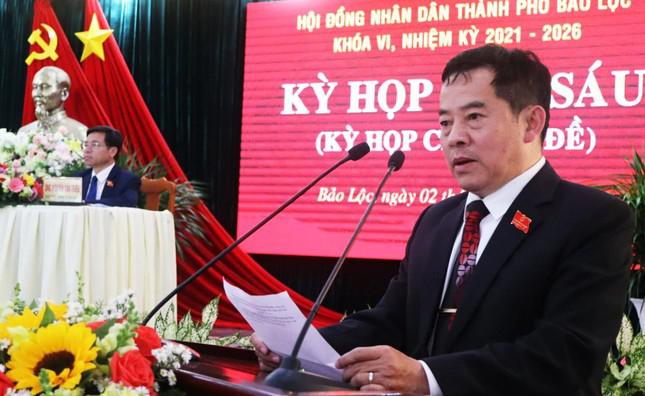 Ông Phương phát biểu nhận nhiệm vụ Chủ tịch UBND TP Bảo Lộc
