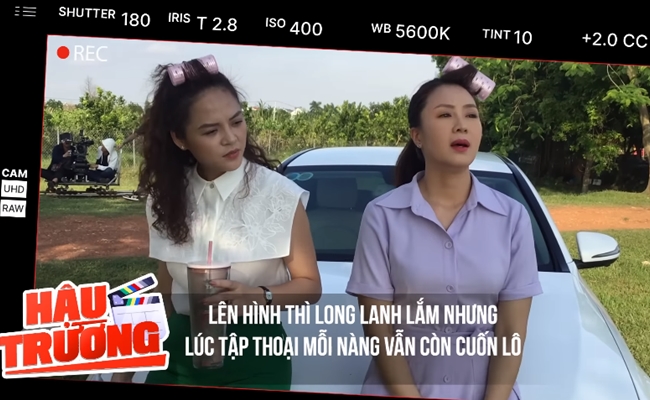 Cặp chị em quấn lô, tập thoại ở hậu trường phim "Hành trình công lý"