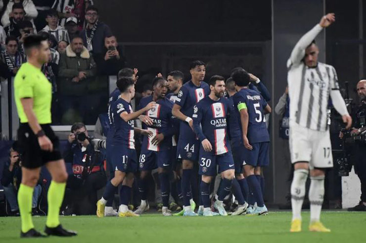 PSG thắng Juventus 2-1 tại Italia nhưng đội khách vẫn mất ngôi nhất bảng H vao tay Benfica