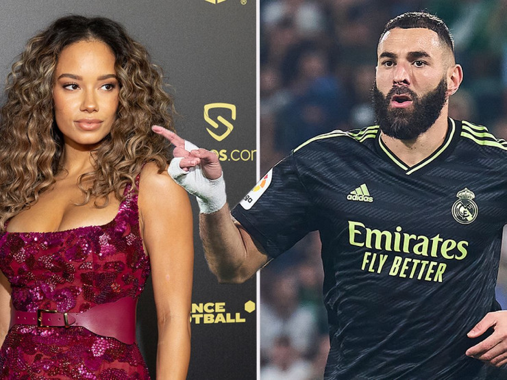 Tiền đạo của Real Madrid, Karim Benzema (tuyển Pháp) đang hẹn hò với Jordan Ozuna, hiện là một người mẫu và ngôi sao mạng xã hội. Người đẹp 32 tuổi hứa hẹn sẽ tạo ra các khoảnh khắc hút mắt trên khán đài các sân vận động Qatar sắp tới.