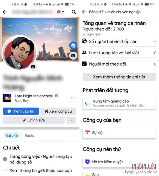 Người dùng có thể sử dụng các công cụ để của Facebook để cải thiện khả năng tiếp cận của bài viết. Ảnh: MINH HOÀNG