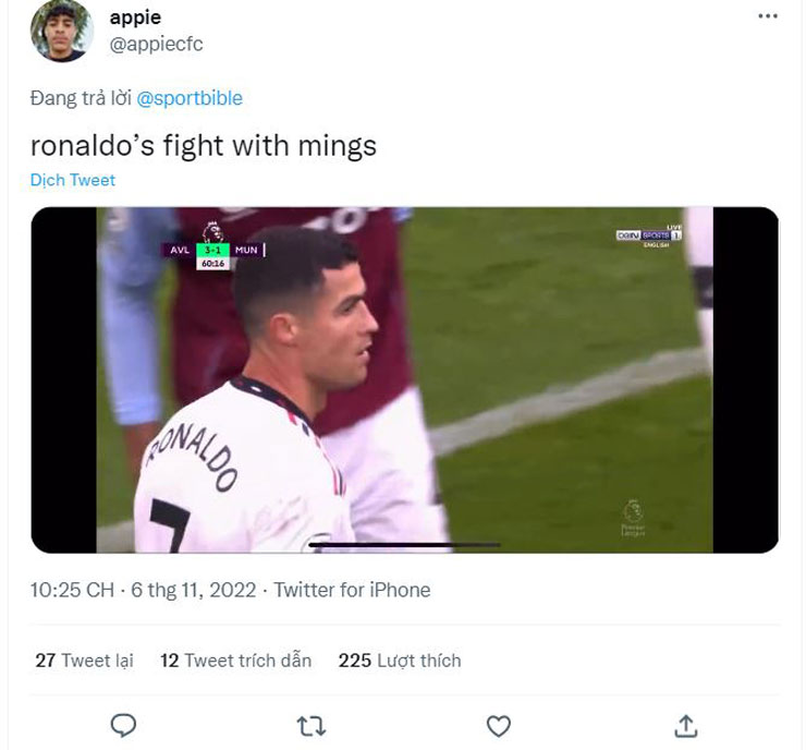 Ronaldo xô xát sao Aston Villa: Fan chê CR7, khuyên làm đô vật - 4