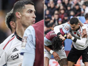 Bóng đá - Ronaldo xô xát sao Aston Villa: Fan chê CR7, khuyên làm đô vật