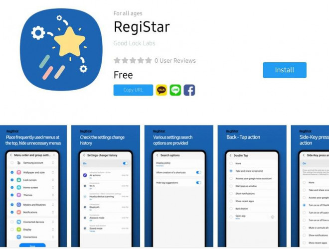 Cài đặt RegiStar trên Galaxy Store. Ảnh: TIỂU MINH