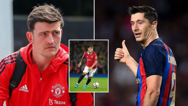 MU sẽ mất Lisandro Martinez khi làm khách của Barca vì án treo giò và các fan "Quỷ đỏ" sợ Harry Maguire và Victor Lindelof sẽ gây họa khi đấu Robert Lewandowksi ở Nou Camp