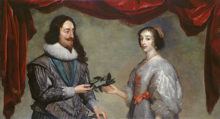 Charles I và cuộc hôn nhân gây tranh cãi với công chúa Henrietta Maria của Pháp (tranh: History)