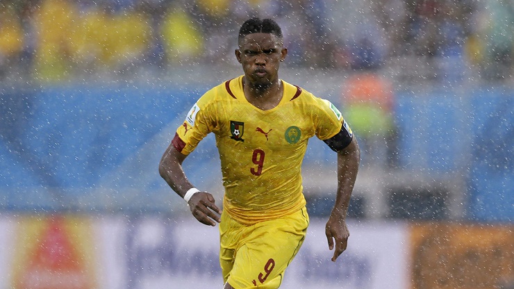 Eto'o tham dự 4 kỳ World Cup cùng&nbsp;Cameroon nhưng chưa bao giờ vượt qua vòng bảng