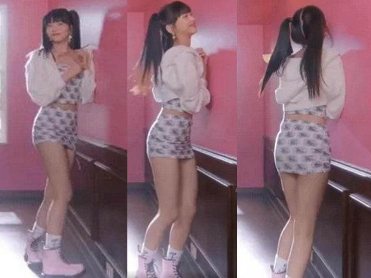 Chiếc váy chật và quá ngắn của nữ idol 16 tuổi gây tranh cãi