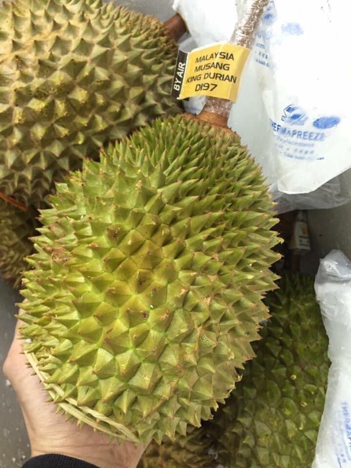 Sẩu riêng Musang King đang được rao bán với giá từ 1,5 triệu đồng/kg ở thị trường nước ta. Ảnh: Thanh Vân.