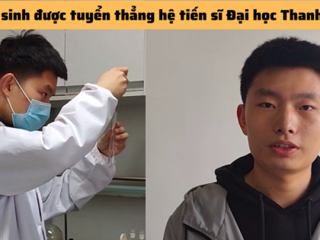 Nam sinh Trung Quốc đạt điểm gần như tuyệt đối được tuyển thẳng bậc Tiến sĩ ĐH Thanh Hoa