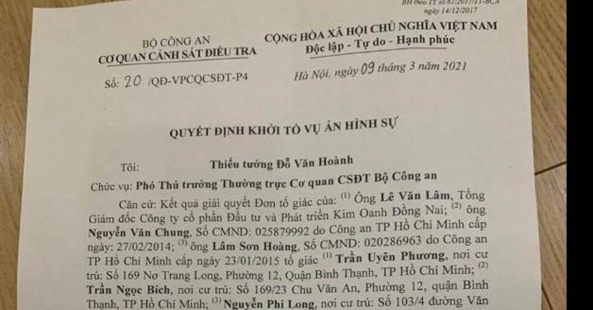 Khởi tố vụ án ”Lừa đảo chiếm đoạt tài sản” liên quan đến ái nữ Dr Thanh