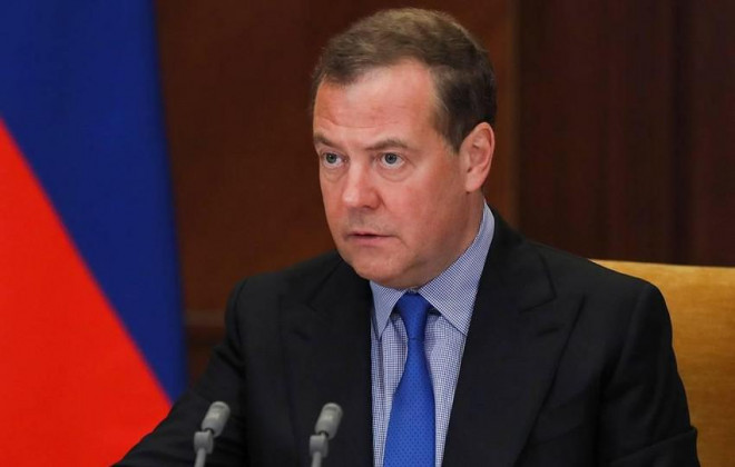 Phó chủ tịch Hội đồng An ninh Nga - ông Dmitry Medvedev. ẢNH: TASS