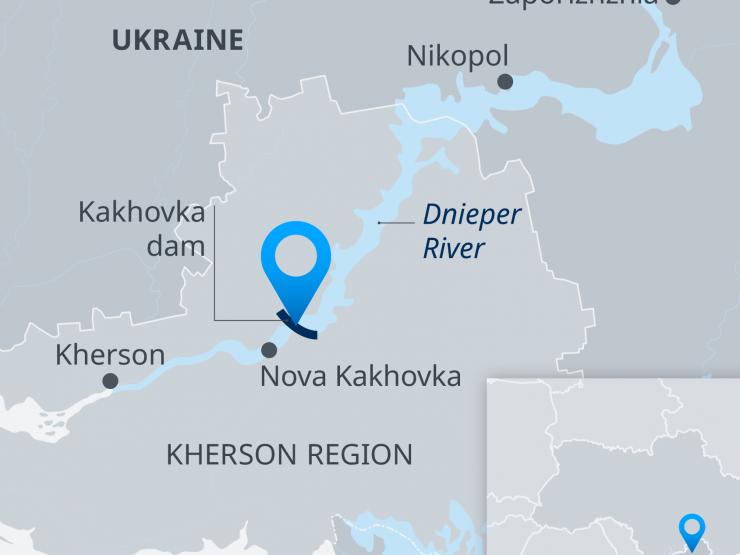 Thêm thành phố ở Kherson thông báo di tản người dân