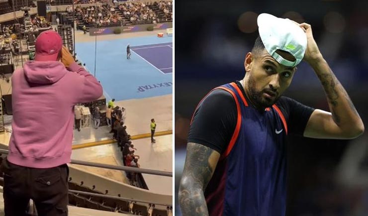 Nick Kyrgios bất ngờ bị một fan nam ở Mexico...cầu hôn từ khán đài