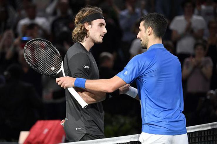 Stefanos Tsitsipas liệu có phục hận được Novak Djokovic sau thất bại ở bán kết Paris Masters 2 tuần trước?