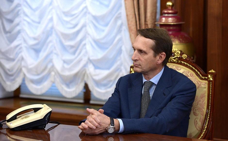 Giám đốc Cơ quan Tình báo Đối ngoại Nga (SVR) – ông Sergei Naryshkin (ảnh: Reuters)