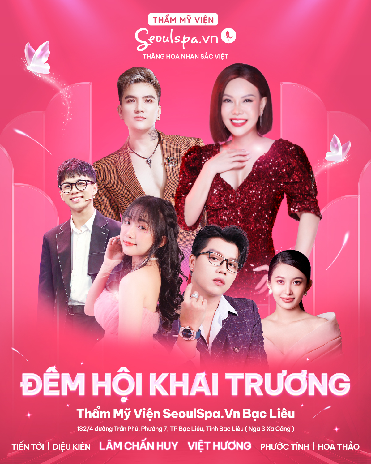 ”Đêm hội” khai trương chi nhánh Bạc Liêu với sự góp mặt của nhiều nghệ sĩ đình đám