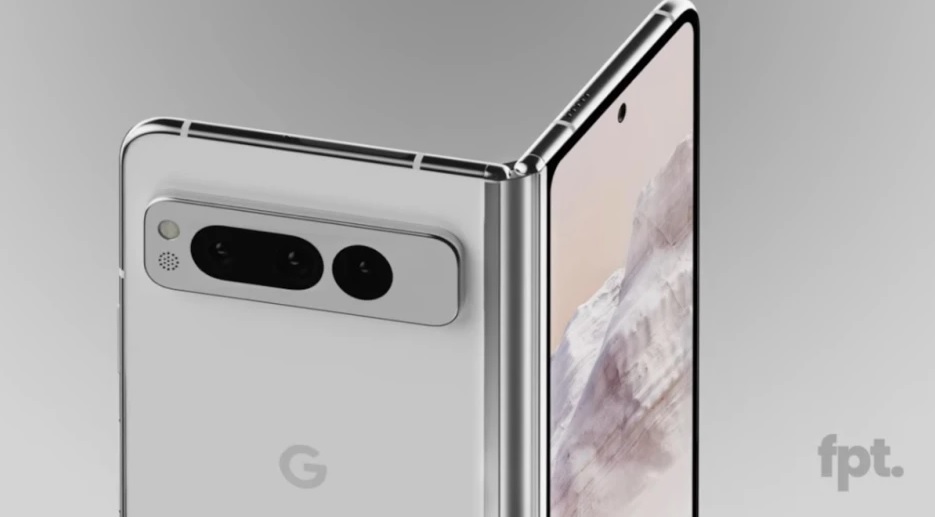 Hình ảnh 3D của&nbsp;Google Pixel Fold.