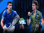 Thể thao - Video tennis Djokovic - Rublev: Phong độ hủy diệt, chiến thắng tốc hành (ATP Finals)