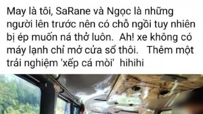 Thông tin được chủ tài khoản Facebook T.N.N. đăng tải trước đó.