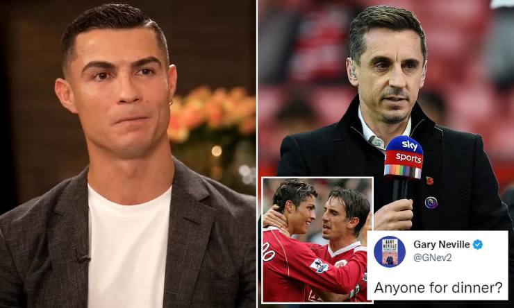 Neville tin rằng MU phải sa thải Ronaldo ngay lập tức