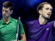 Thể thao - Video tennis Djokovic - Medvedev: 2 loạt tie-break &amp; 189 phút kịch chiến (ATP Finals)