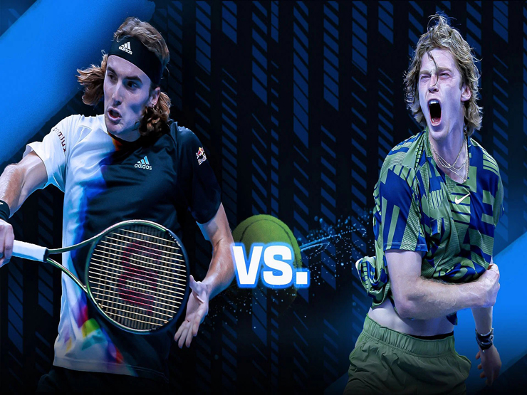 Video tennis Tsitsipas – Rublev: Ngược dòng mãn nhãn, vé bán kết về tay (ATP Finals)