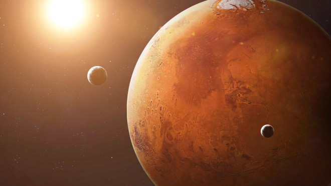 Sao Hỏa và các mặt trăng của mình - Ảnh: NASA/LIVE SCIENCE