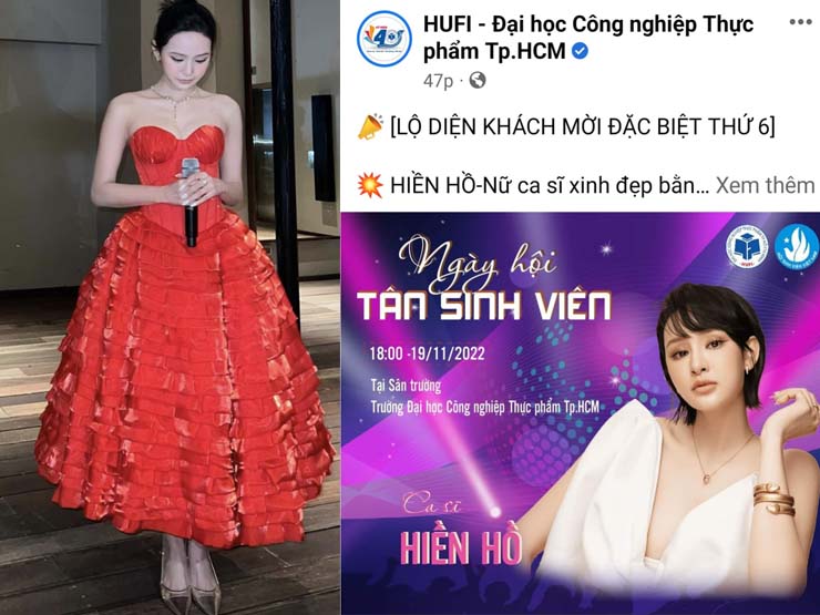 Thông tin trường Đại học mời Hiền Hồ về diễn cho sinh viên&nbsp;đang nhận&nbsp;nhiều phản ứng trái chiều từ dân mạng