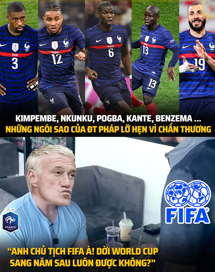 Một mùa World Cup đầy bất ổn với ĐT Pháp.