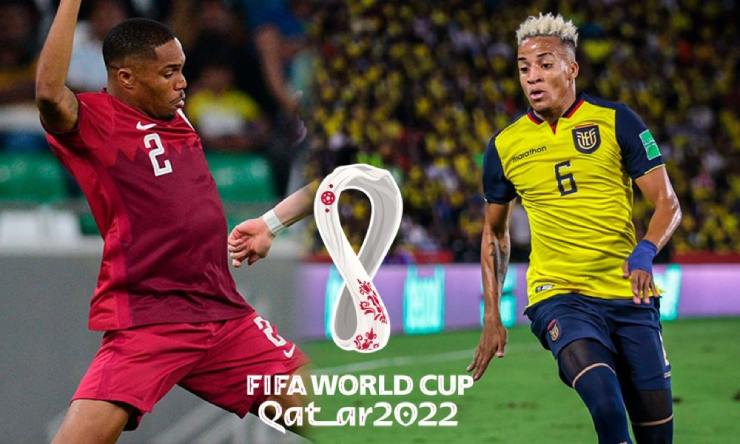 Qatar (trái) được kỳ vọng sẽ tạo ra bất ngờ ở trận đấu đầu tiên vòng chung kết World Cup 2022
