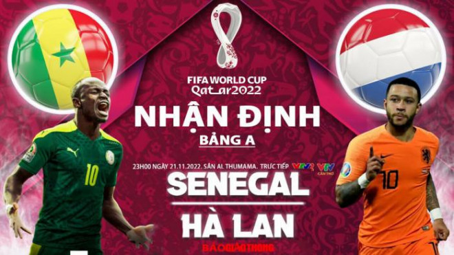 Hà Lan được đánh giá nhỉnh hơn Senegal trong trận đấu sắp tới