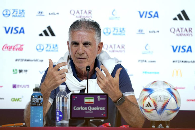 HLV Carlos Queiroz của ĐT Iran đánh giá ĐT Anh là ứng cử viên vô địch hàng đầu ở Qatar năm nay