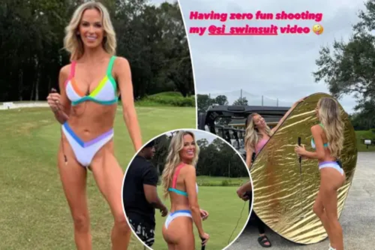 Jena Sims gây sốt trên sân Golf