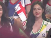 Thời trang - Mặc áo tuyển Brazil, hot girl &quot;Nóng cùng World Cup&quot; gây bão MXH vì quá xinh đẹp