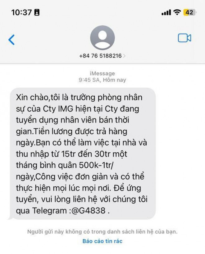 Cẩn trọng chiêu lừa “tôi là trưởng phòng nhân sự…”. Ảnh: MINH HOÀNG