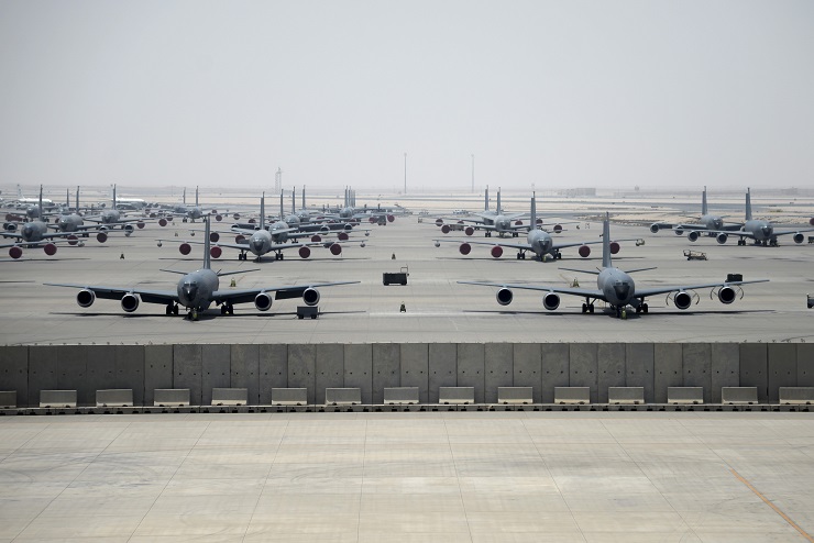 Al Udeid ở Qatar là căn cứ quân sự lớn nhất binh sĩ đồn trú ở Trung Đông.