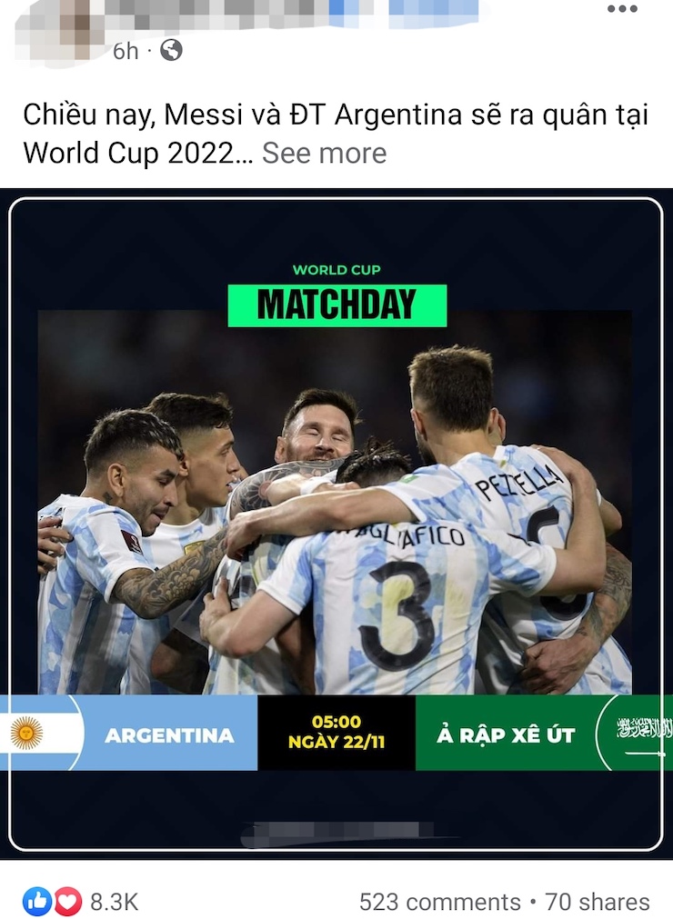 Trước giờ bóng lăn Argentina vs Ả Rập Xê Út, dân mạng réo tên Lionel Messi - 2