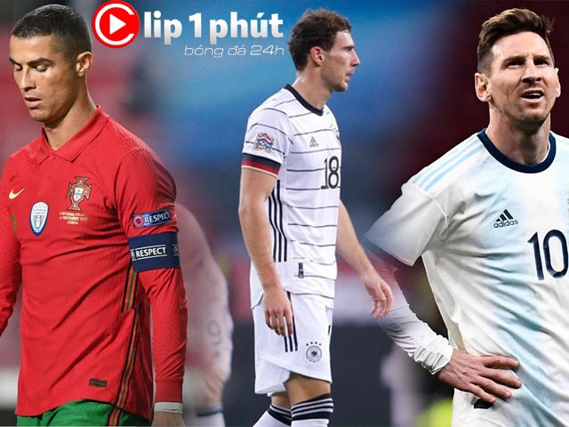 Thê thảm ĐT Đức thua 0-6 chấn động bóng đá thế giới, Ronaldo - Messi ”tịt ngòi” (Clip 1 phút Bóng đá 24H)
