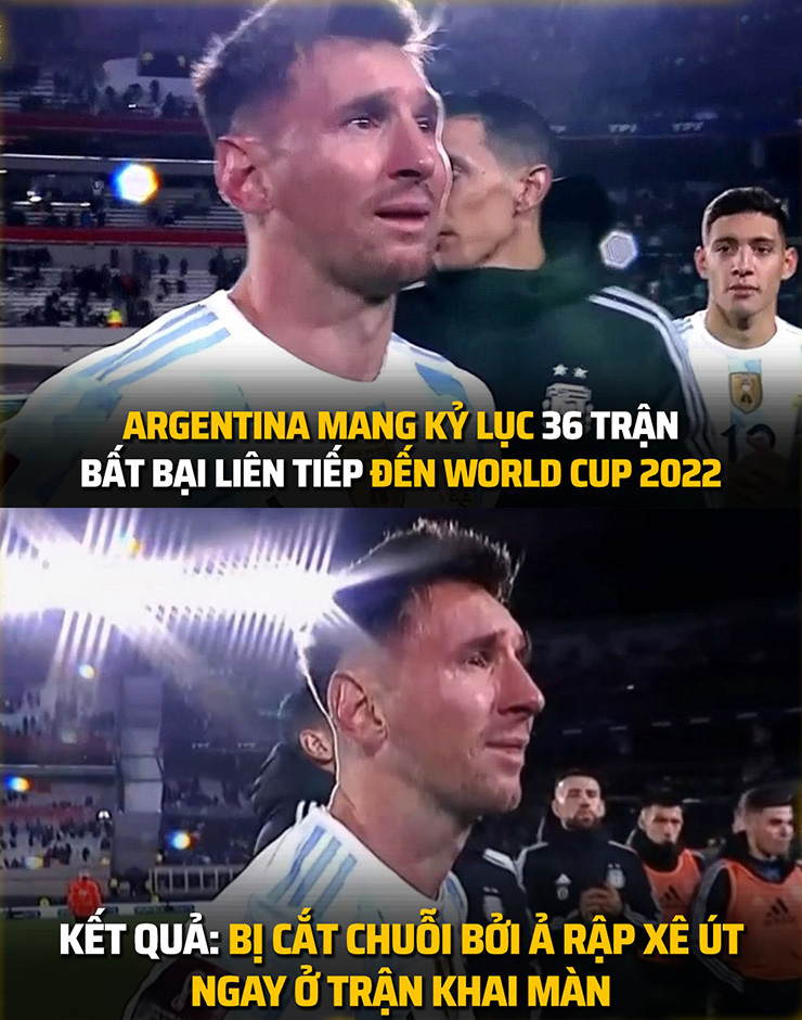 Còn gì buồn hơn với Messi lúc này đây.