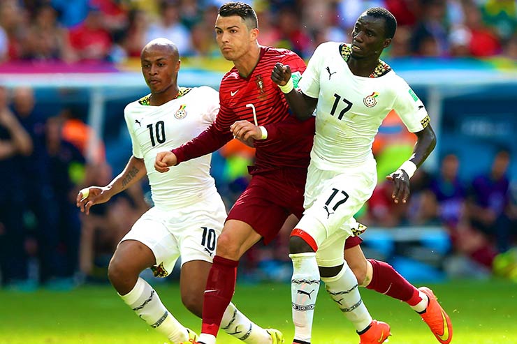 Bồ Đào Nha đánh bại Ghana 2-1 ở World Cup 2014