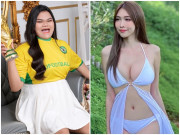 Đời sống Showbiz - Hot girl mũm mĩm lọt top mỹ nhân World Cup, mặc áo đội tuyển hot nhất thế giới