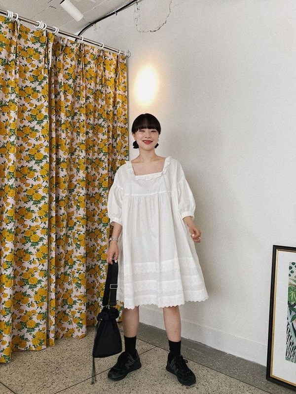 Váy babydoll dáng dài Sundress A05, đầm nữ dáng xòe nhe nhàng, có lớp lót,  hàng chất lượng. | Shopee Việt Nam