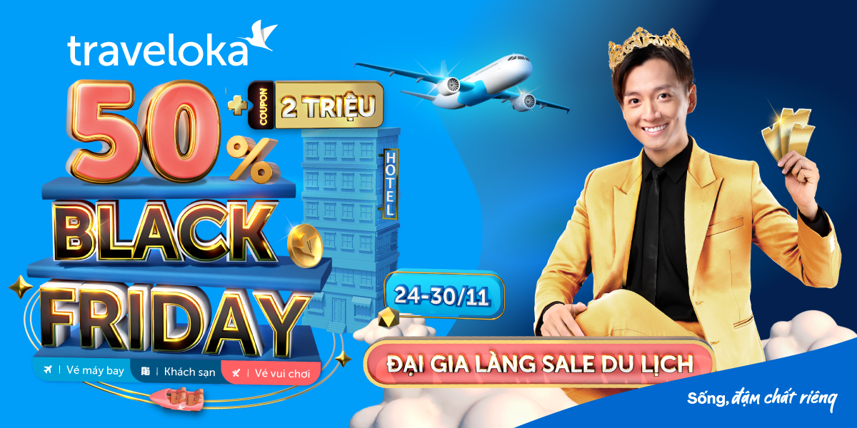 Từ 24-30/11, đại gia làng sale du lịch Traveloka áp dụng Black Friday giảm giá toàn sàn 50% - 3