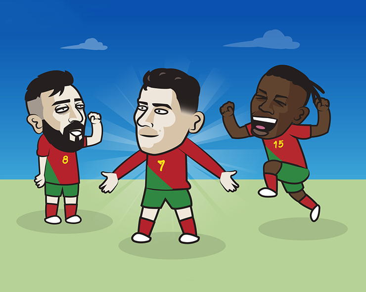 Bồ Đào Nha thắng nhọc, Ronaldo xô đổ hàng loạt kỷ lục.