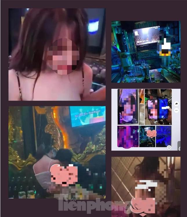 Các hình ảnh phát tán trên mạng ghi lại cảnh nhóm thanh niên nam nữ uống rượu bia và cởi bỏ quần áo khi hát karaoke (ảnh cắt từ Clip)