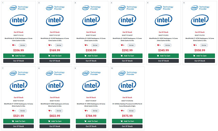 Gia đình CPU Intel Core thế hệ 13 xuất hiện, giá từ 3 triệu đồng - 1