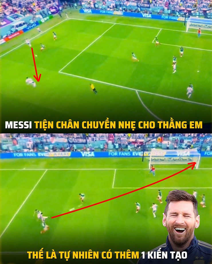 Tiện chân thôi cũng có kiến tạo tại World Cup.