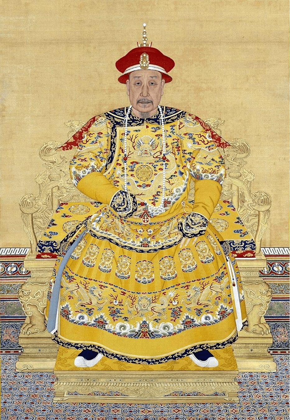 &nbsp;Bức vẽ chân dung vua Càn Long. Hình ảnh: Wikipedia.