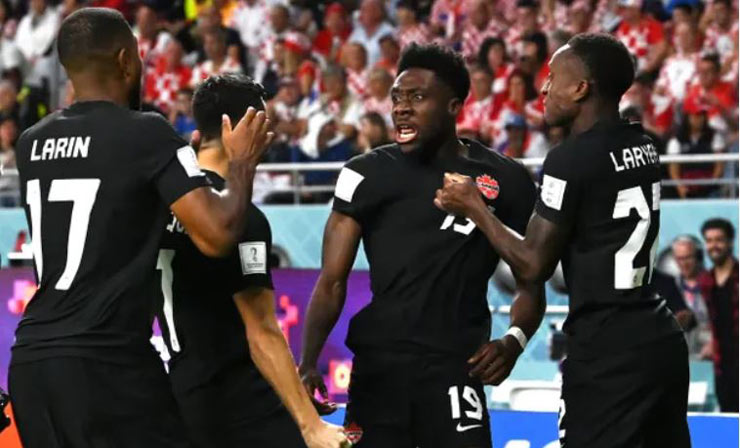 Bàn thắng siêu tốc của Alphonso Davies (số 19) không đủ giúp Canada có điểm trước Croatia